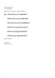 English Worksheet: Wh-questions