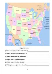 States in the U.S.A