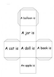 Preposition Dice - Writing Activity