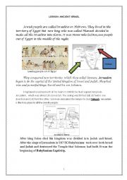 English Worksheet: Ancient Israel