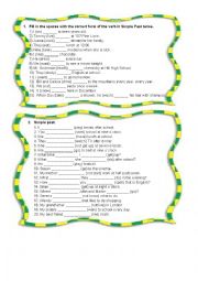 English Worksheet: Simple Past Exercises