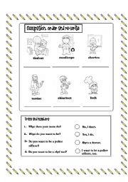 English Worksheet: Ocupations 