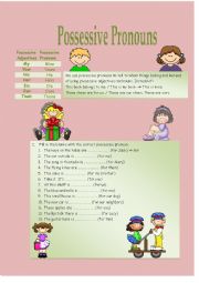 possesive pronouns