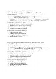 English Worksheet: Simple past: questions and short answers