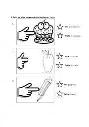 English Worksheet: This and That 1 of 2