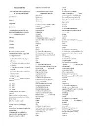 English Worksheet: Placement test