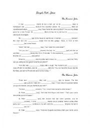 English Worksheet: Simple Past - Jokes