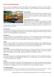 English Worksheet: Restaurant review