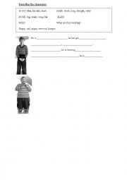 English Worksheet: Charlie and the chocolate factory characters