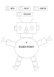 English Worksheet: Colour and Shape