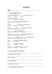 English Worksheet: Simple Past