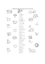 English Worksheet: Alphabet handout for little ones