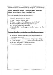 English Worksheet: Short dictionary Exercise 