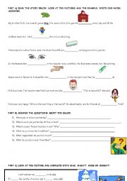 English Worksheet: 4th grade