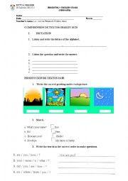 English Worksheet: GREETINGS