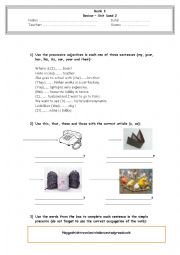 English Worksheet: Simple present test