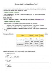 English Worksheet: Passive Voice