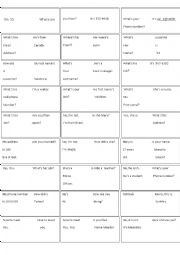 English Worksheet: Dominoes - Review of units 1, 2 and 3 American Headway Starter