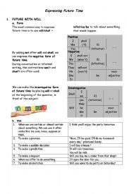 English Worksheet: Expressing FutureTime