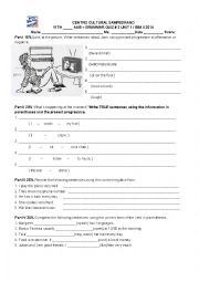 English Worksheet: Present and Progressive Tense