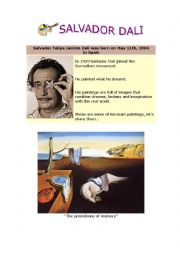 English Worksheet: Salvador Dali