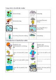 English Worksheet: Weather