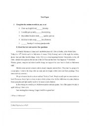 Test Paper