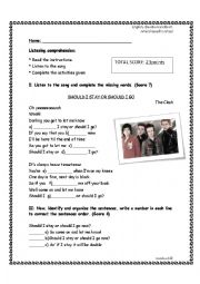 English Worksheet: Listening Comprehension