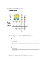 English Worksheet: Quiz