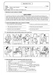 English Worksheet: The Simple Past 