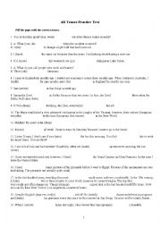 all tenses practice test 