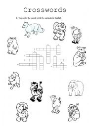 English Worksheet: Animals 