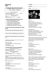 English Worksheet: Oasis - Wonderwall