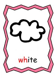 Phonic WH Flash Card