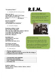 English Worksheet: R. E. M. - Everybody Hurts