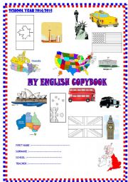 English Worksheet: Copybook cover