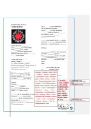 English Worksheet: Red Hot Chili Peppers - Californication song