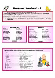 English Worksheet: Present perfect tense