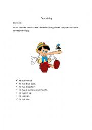 English Worksheet: Describing