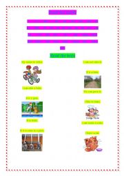 English Worksheet: Read simple words and small phrases