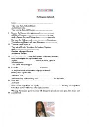 English Worksheet: Benjamin Zephaniah, The British