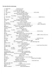 Mixed tenses exercise