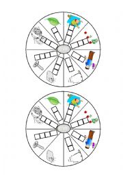 English Worksheet: Phonic Wheel - ew