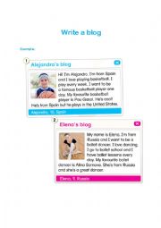 Excellent Free Writing Activity! Write a Blog (Example + Template)