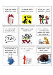 English Worksheet: Speaking Game