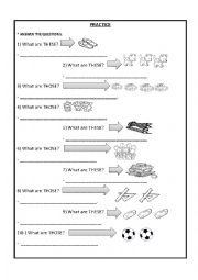 English Worksheet: these - those