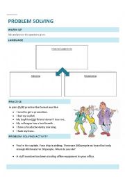 English Worksheet: Problem solving