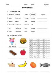 English Worksheet: Kids box 1 - worksheet unit 12