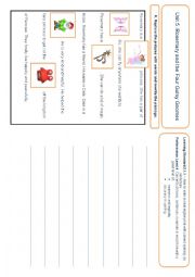English Worksheet: Rebus Writing Activity