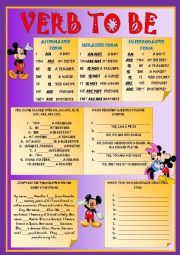 English Worksheet: TO BE  VERB